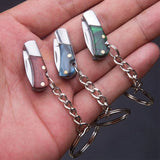 Mini Stainless Steel Keychain Pocket Folding Fruit Outdoor Self-defense