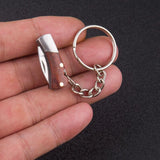 Mini Stainless Steel Keychain Pocket Folding Fruit Outdoor Self-defense
