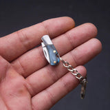 Mini Stainless Steel Keychain Pocket Folding Fruit Outdoor Self-defense