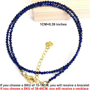 2mm Stone Beaded Necklace Bracelet Natural Agat Quartzs Female Choker