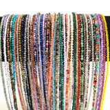 2mm Stone Beaded Necklace Bracelet Natural Agat Quartzs Female Choker