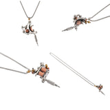 Mini Tattoo Machine Necklace Tattoo Pendant Necklace Jewelry X4YA