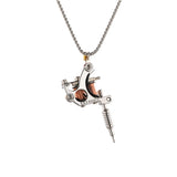 Mini Tattoo Machine Necklace Tattoo Pendant Necklace Jewelry X4YA