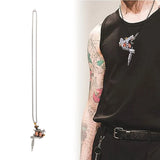 Mini Tattoo Machine Necklace Tattoo Pendant Necklace Jewelry X4YA