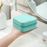 Mini Travel Jewelry Box Storage Organizer Case PU Leather