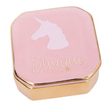 Mini Travel Jewelry Ceramic Box Cosmetic Makeup Display Organizer Case