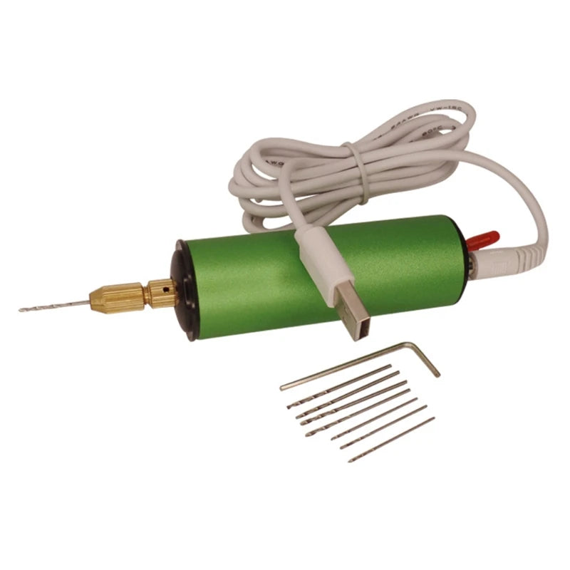 Mini USB Electric Drill Handheld Punching Machine for DIY Craft Jewelry Tools
