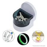 Mini Ultrasonic Cleaner Jewelry Tool Plastic Sonic Wave Tank