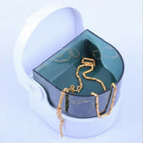 Mini Ultrasonic Cleaner for Jewelry Dentures Coins Watch Cleaning