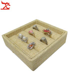 Mini Velvet Ring Earrings Organizer Jewelry Display Holder