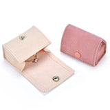 Mini Velvet Ring Jewelry Box Organizer Earrings Trinket Storage Case