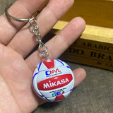 Mini Volleyball Keychain Sport Key Chain Car Bag Ball Volleyball Key Ring Holder