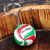 Mini Volleyball Keychain Sport Key Chain Car Bag Ball Volleyball Key Ring Holder