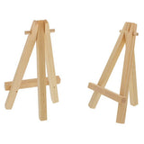 Mini Wood Display Easel, 40Pcs, Ideal for Canvases, Photos, Cards