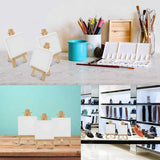 Mini Wood Display Easel, 40Pcs, Ideal for Canvases, Photos, Cards