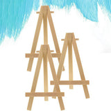 Mini Wood Display Easel, 40Pcs, Ideal for Canvases, Photos, Cards