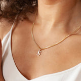 Mini-World Initial Necklace Charm Necklace Personalized Stainless Steel