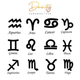 Mini-World Zodiac Pendant Necklace Stainless Steel Personalized Jewelry
