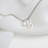 Mini-World A-Z Letter Bracelet Birthstone Charm Stainless Steel