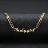 Mini-World Name Pendant Necklace Personalized Family Member Name Necklace