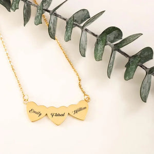 World Heart Necklace Stainless Steel Personalized Love Pendant