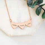 World Heart Necklace Stainless Steel Personalized Love Pendant