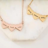 World Heart Necklace Stainless Steel Personalized Love Pendant