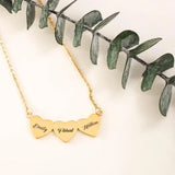 World Heart Necklace Stainless Steel Personalized Love Pendant