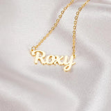 Mini-World Name Necklace For Women Girl Font Nameplate Necklaces