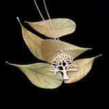 Mini-World Family Tree Of Life Name Necklace Personalized Jewelry Xmas Gift