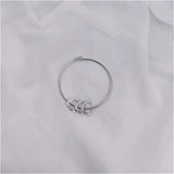 Tiny Heart Charm Carved 2-6 Name Bracelet Stainless Steel Bangle
