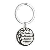 Personalized Tree of Life Keychain with Family Member Names