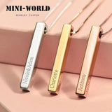 Personalized Stainless Steel Pendant Necklace for Women