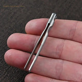 Mini Titanium Alloy Tweezers Survival Pick Up Outdoor Gadget Camping Tool