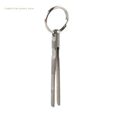Mini Titanium Alloy Tweezers Survival Pick Up Outdoor Gadget Camping Tool