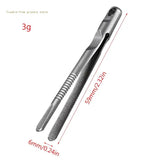 Mini Titanium Alloy Tweezers Survival Pick Up Outdoor Gadget Camping Tool