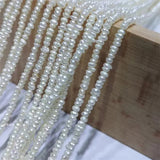 2.5-3mm Flat Pearl Bead Necklace DIY Jewelry Material