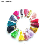 20pcs Mixed Mini Tassel DIY Earrings Hair Accessories Necklace Bracelet 21mm