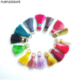 20pcs Mixed Mini Tassel DIY Earrings Hair Accessories Necklace Bracelet 21mm