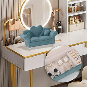 Dollhouse Sofa Jewelry Box Organizer Keepsake Box