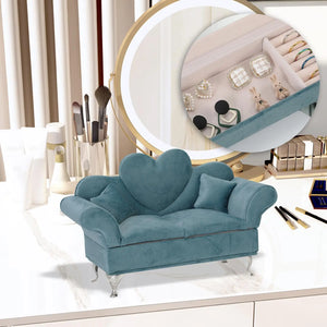 Mini Dollhouse Sofa Jewelry Box Room Decor Stylish Dolls House Furniture