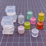 Woodwork Pot Mould Mini Dessert Tray Plate Silicone Mold