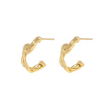 Minimal Twisted Thread Earstuds 925 Sterling Silver