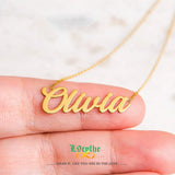 Minimal Name Jewelry Word Necklace Name Pendant Necklaces Mothers Gift