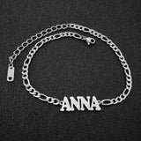 Minimal Nameplate Bracelet Chain Personalized Jewelry