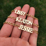 Minimal Nameplate Bracelet Chain Personalized Jewelry