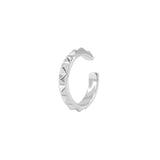925 Sterling Silver Thin Ear Cuff Conch Earrings