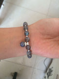 925 Sterling Silver Natural Grey Moonstone Bracelet