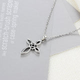Minimalism Cross Pendant Necklace 925 Sterling Silver Chain for Women