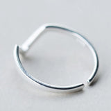 Minimalist Geometric V Letter Ring 925 Sterling Silver Jewelry